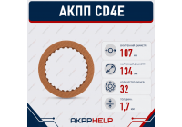 Фрикционный диск АКПП CD4E FORWARD